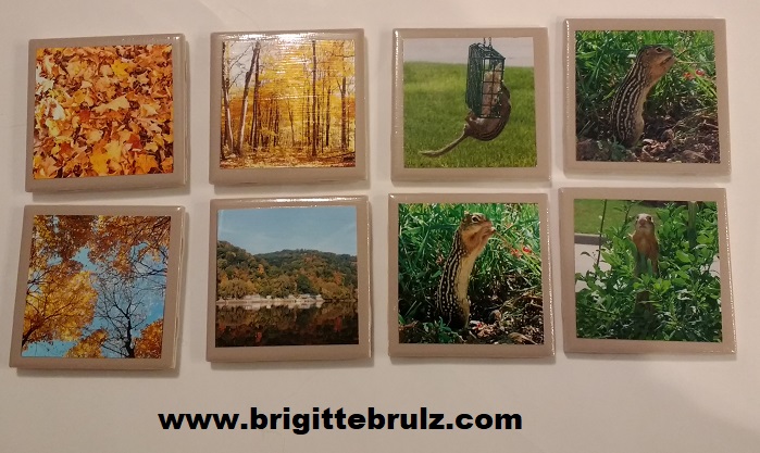 DIY picture tile coasters