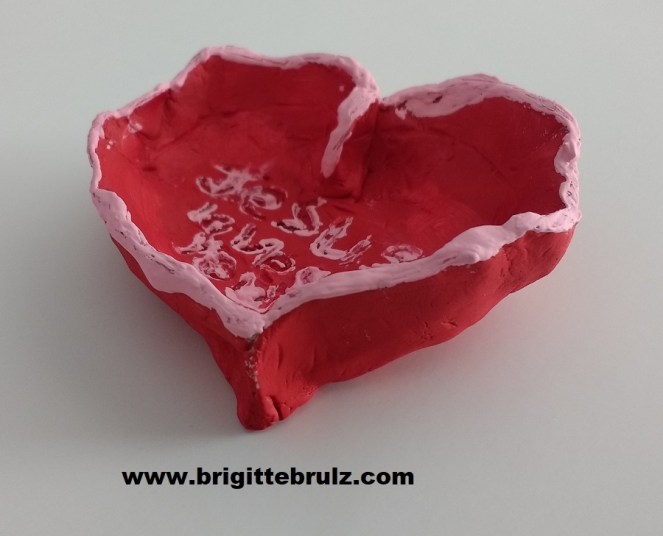 clay heart creation