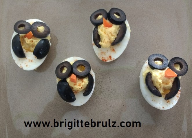 owl deviled eggs