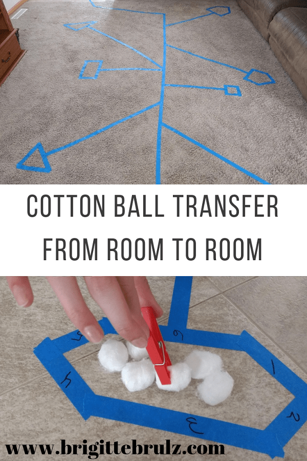 Cotton Ball Transfer From room to room