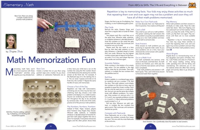 Get Your Copy of The Old Schoolhouse's From ABCs to SATs supplement